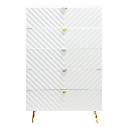 Gaines Chest - White High Gloss