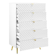 Gaines Chest - White High Gloss