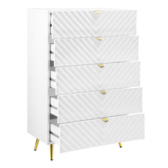 Gaines Chest - White High Gloss
