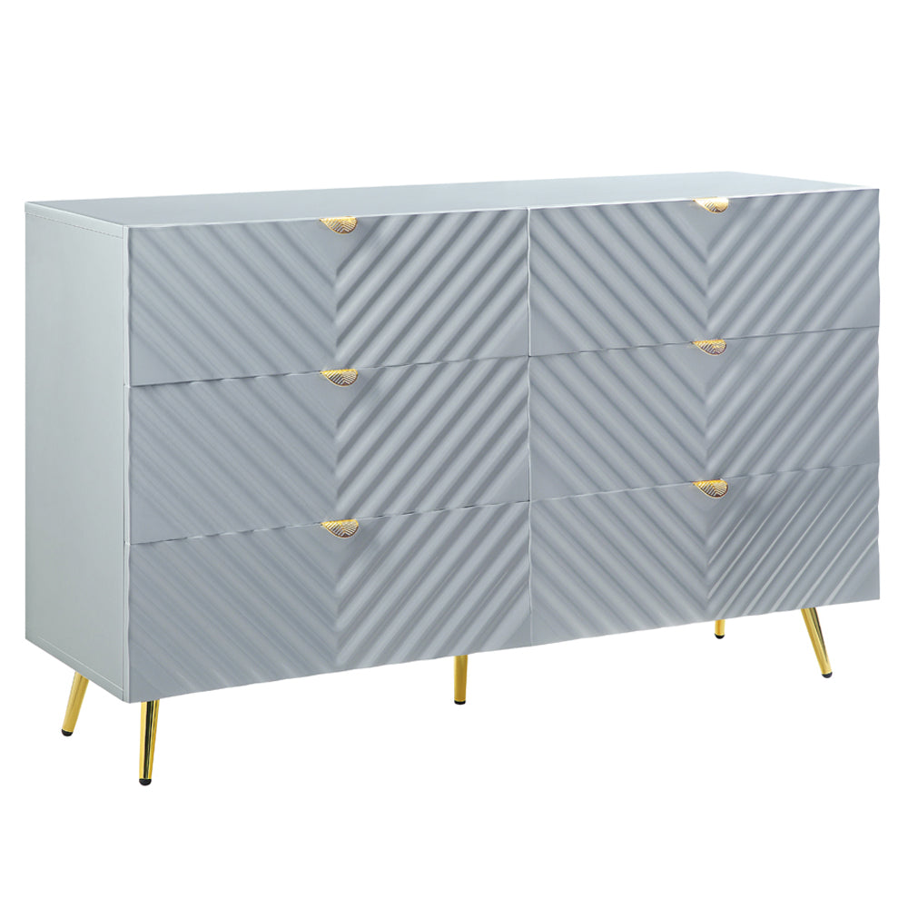 Gaines Dresser - Gray High Gloss Finish