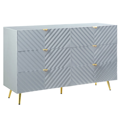 Gaines Dresser - Gray High Gloss Finish