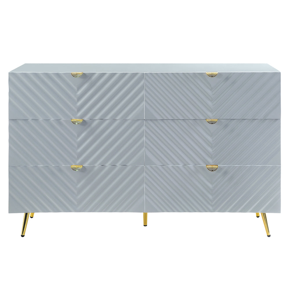 Gaines Dresser - Gray High Gloss Finish