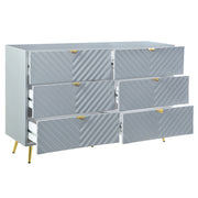 Gaines Dresser - Gray High Gloss Finish