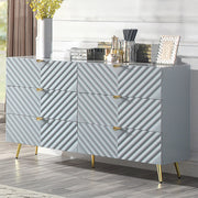 Gaines Dresser - Gray High Gloss Finish