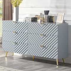 Gaines Dresser - Gray High Gloss Finish