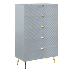 Gaines Chest - Gray High Gloss Finish