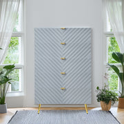 Gaines Chest - Gray High Gloss Finish