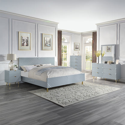 Gaines Chest - Gray High Gloss Finish