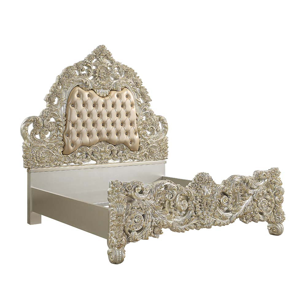 Cama King oriental tapizada Sorina