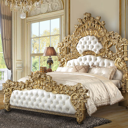 Cama King tapizada Bernadette estilo oriental