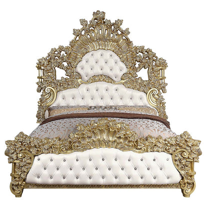Cama King tapizada Bernadette estilo oriental