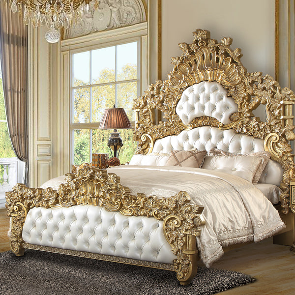 Cama King tapizada Bernadette estilo oriental