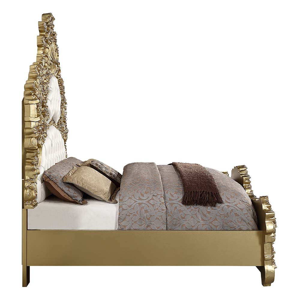 Cama King tapizada Bernadette estilo oriental