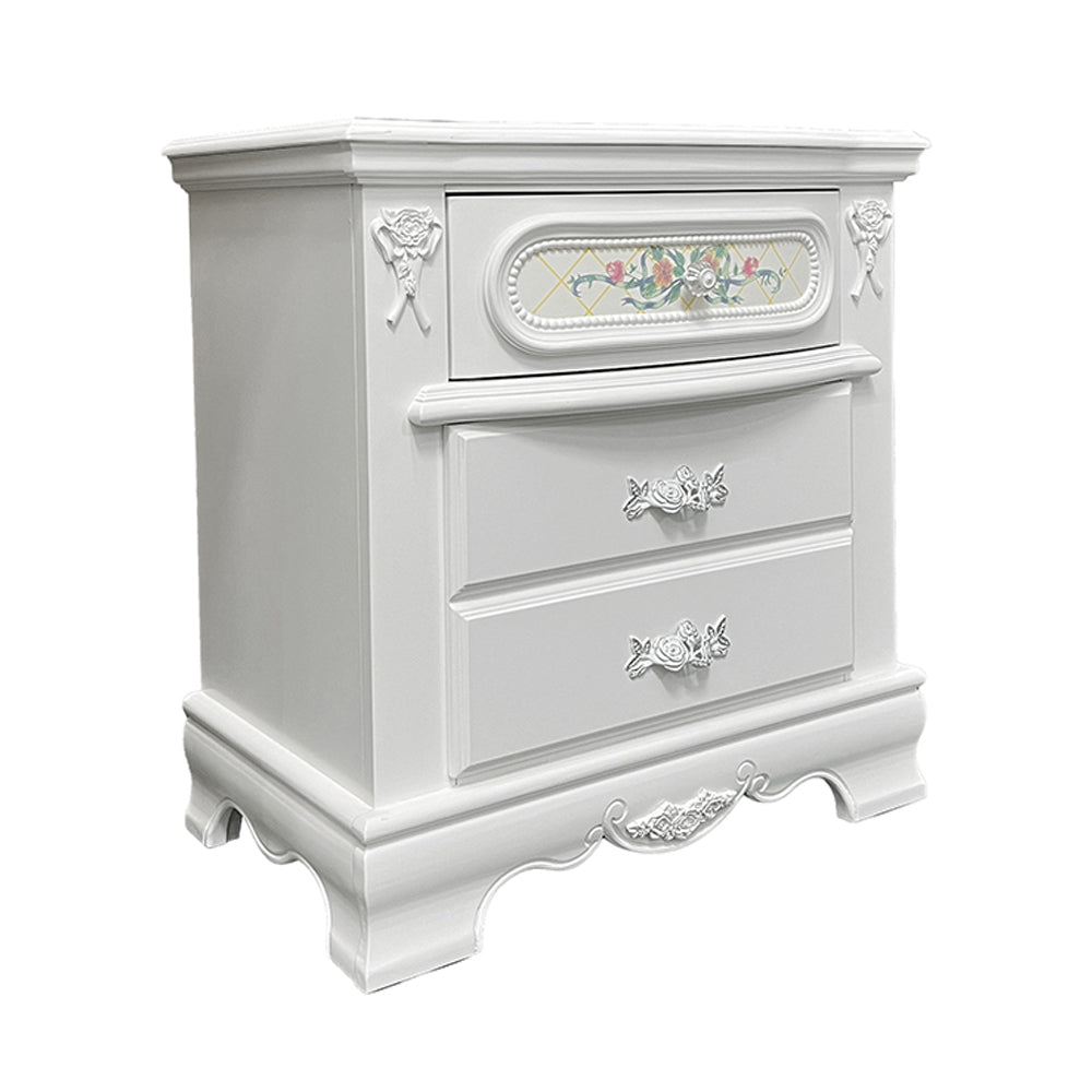 Flora 3 Drawers 27"H Nightstand