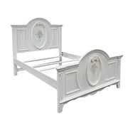 Cama adolescente de madera maciza Flora