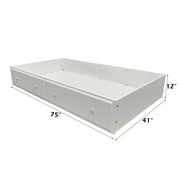 Flora Trundle (Twin) - White