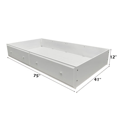 Flora Trundle (Twin) - White