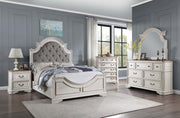 Cama Queen tapizada Florian