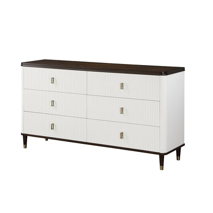 Carena Rectangular 6-Drawer Dresser with Jewelry Tray