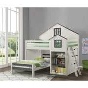 Cama individual de madera maciza para adolescentes Ratana