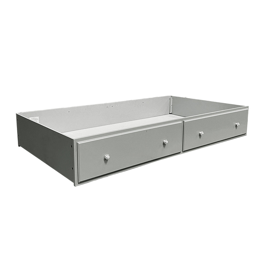 Flora Trundle (Twin) - Gray