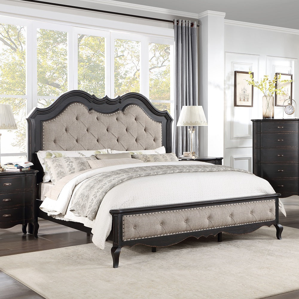 Cama California King tapizada Chelmsford
