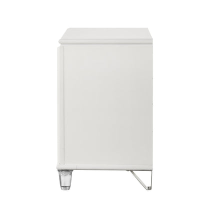 Tarian 29"H Pearl White Nightstand