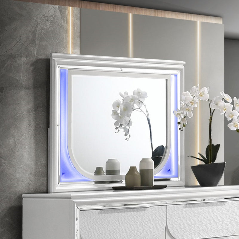 Espejo rectangular Tarian de 120 cm de largo x 91 cm de alto con LED