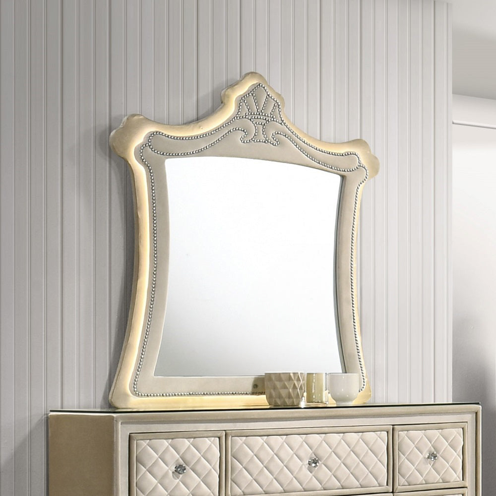 Espejo rectangular Lucienne con LED