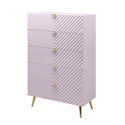 Gaines Chest - Pink High Gloss