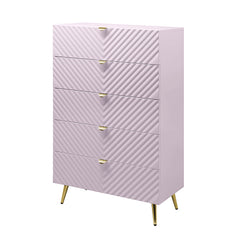Gaines Chest - Pink High Gloss