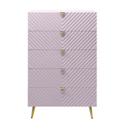 Gaines Chest - Pink High Gloss