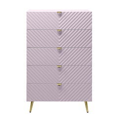 Gaines Chest - Pink High Gloss