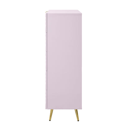 Gaines Chest - Pink High Gloss