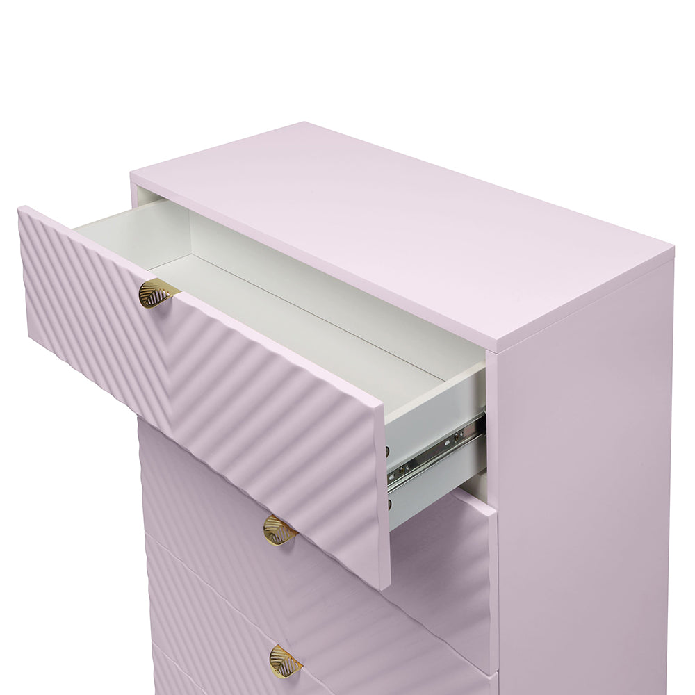 Gaines Chest - Pink High Gloss