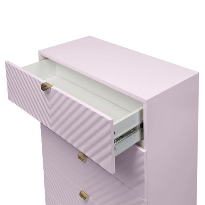 Gaines Chest - Pink High Gloss