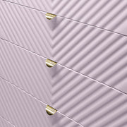 Gaines Chest - Pink High Gloss