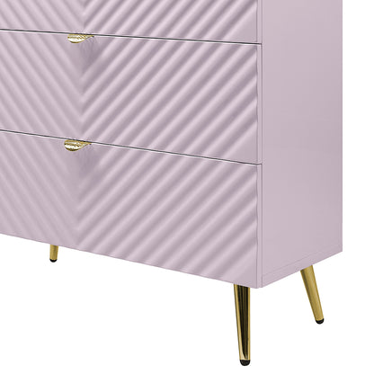 Gaines Chest - Pink High Gloss