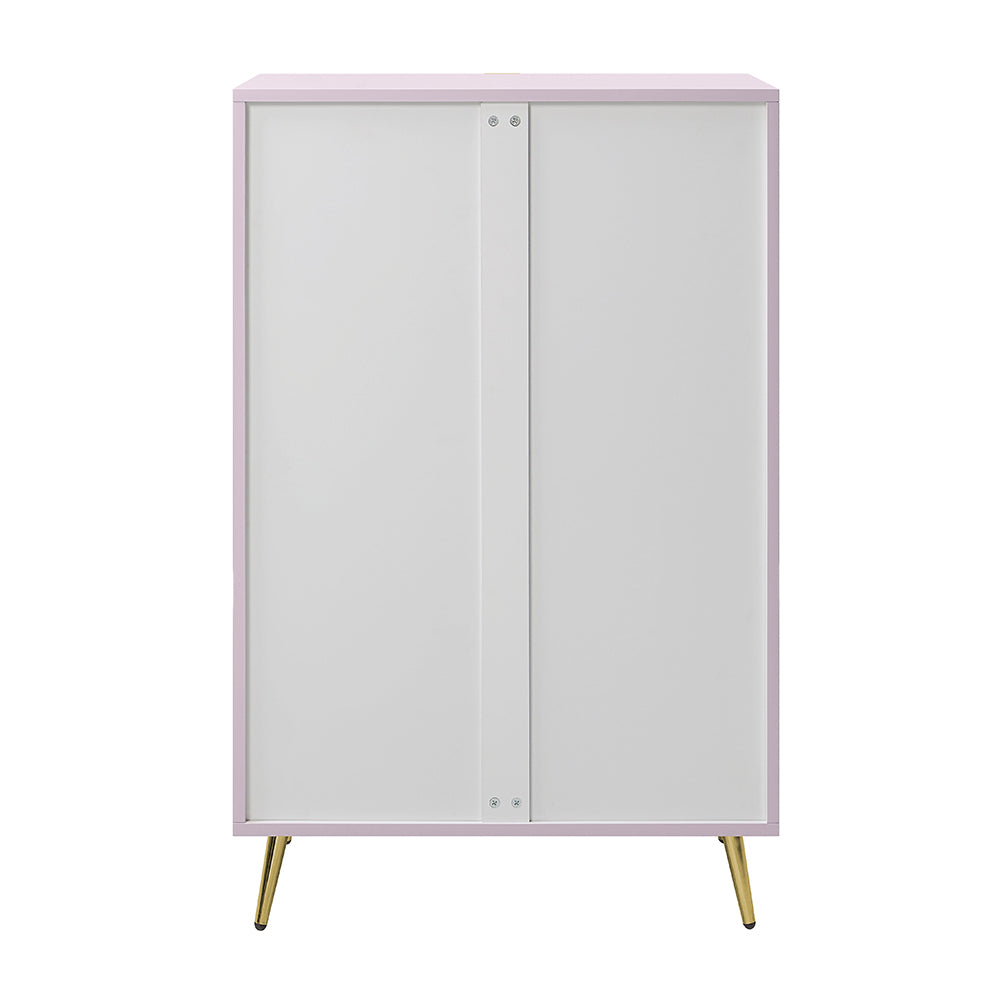 Gaines Chest - Pink High Gloss