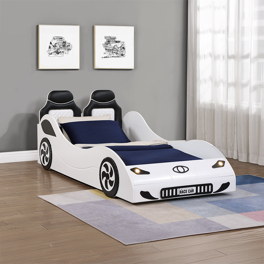 Colen Car Bed (Twin) - White