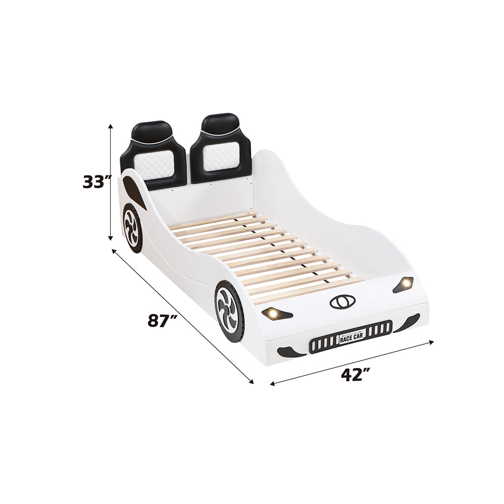 Colen Car Bed (Twin) - White