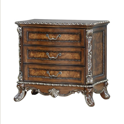 Mesita de noche Devany de 30" de alto y 2 cajones