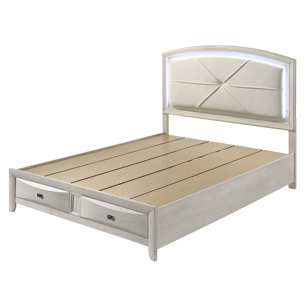 Ramondi Eastern King Bed w/Storage & LED