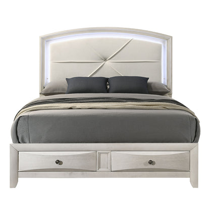 Ramondi Eastern King Bed w/Storage & LED