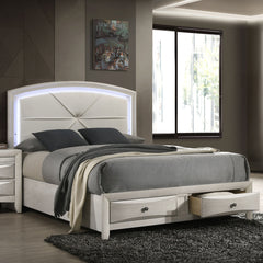 Ramondi Eastern King Bed w/Storage & LED