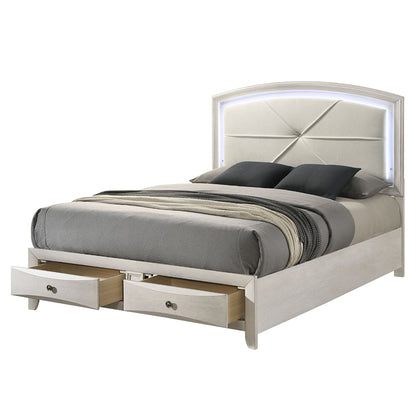 Ramondi Eastern King Bed w/Storage & LED