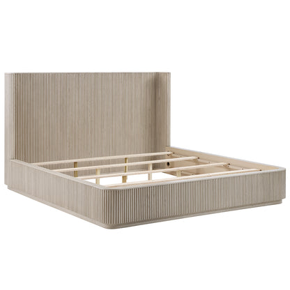 Leanna Queen Bed - Light Oak