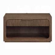 Leanna Nightstand w/Wood Top