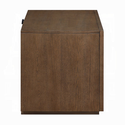 Leanna Nightstand w/Wood Top