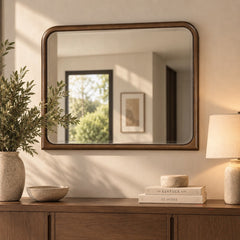 Leanna Mirror - Brown Oak